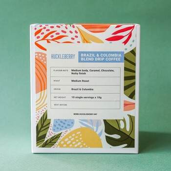 Huckleberry Brazil & Colombia Blend Drip Coffee (10 Sachets)